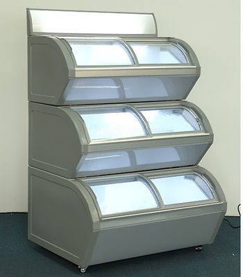 Three Layers Ice Cream Display Freezer