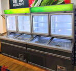 Frozen Foods Sliding Door Restaurants Commercial Display Freezer