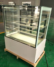 Glass Door Vertical Marble Cake Display Freezer