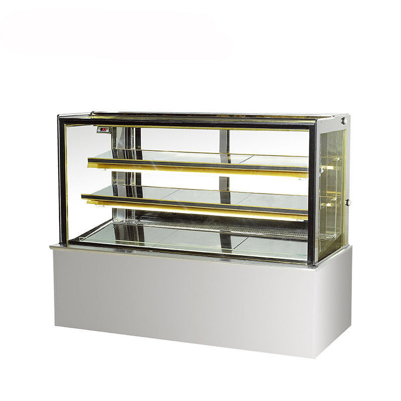 Commercial 290L Flat Glass Countertop Display Chiller