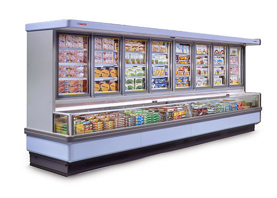 Ice Cream Refrigerated Large Commercial Display Freezer 0