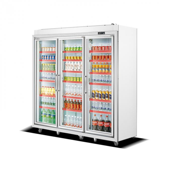 Beverage Supermarket Commercial Upright Display Freezer 0