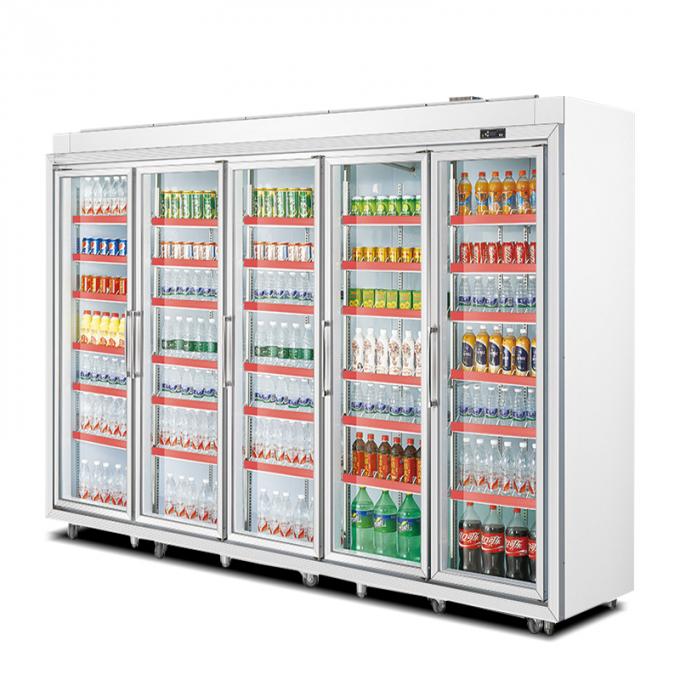 Beverage Supermarket Commercial Upright Display Freezer 2