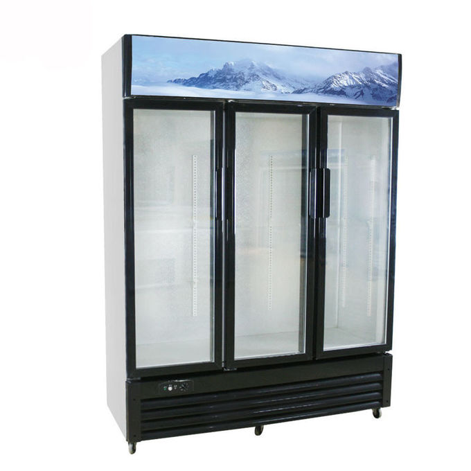 Cold Drinks Commercial 1000L Vertical Glass Door Freezer 1