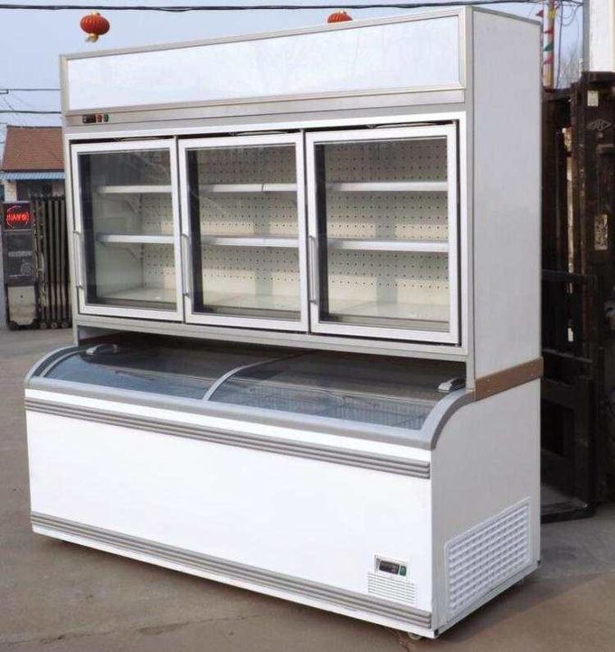 Frozen Foods Sliding Door Restaurants Commercial Display Freezer 0
